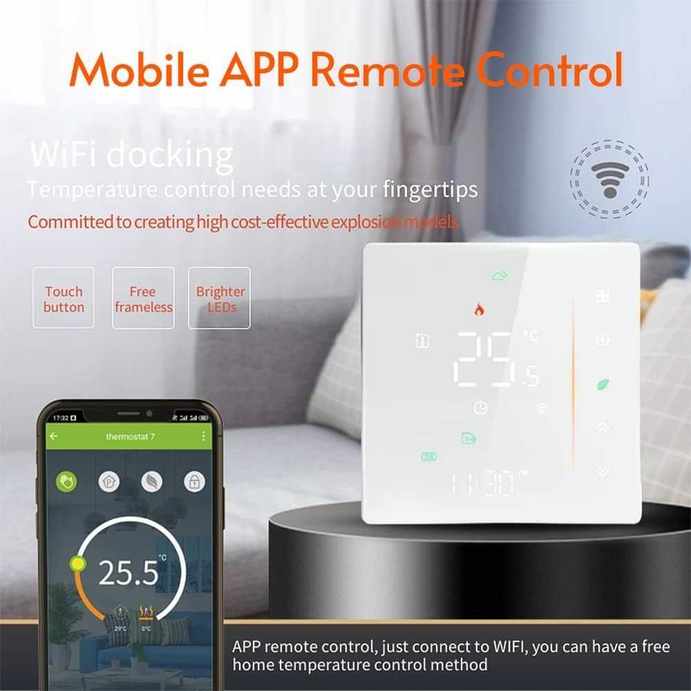 Termostat de camera WIFI, control din aplicatie, Alexa, Google Home