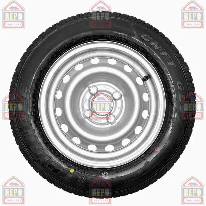 Aripa Remorca TANDEM 750KG Cupla Roata Manevra R.Rezerva R13