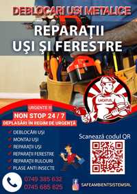 Reparatii termopane /Deblocari usi metalice/reparatii yale/Montaj usi