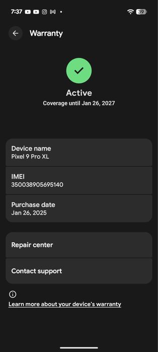 Google pixel 9 pro XL, Hazel, 512gb. Super Ocazie