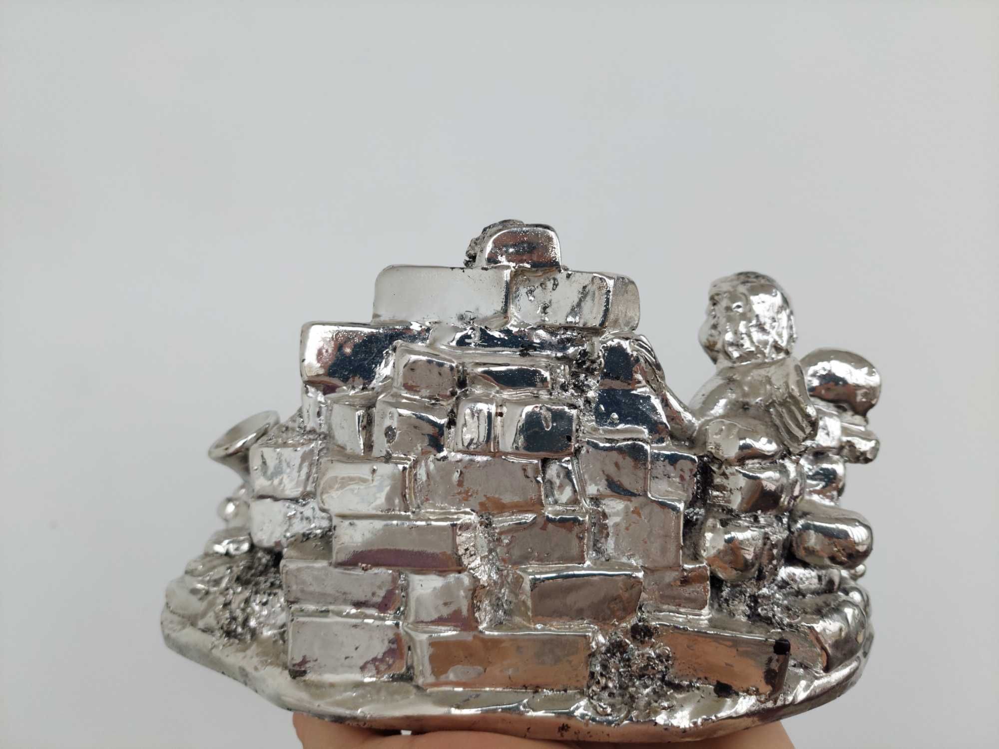 Ceas ornamental argintat