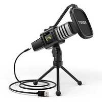 Microfon USB cu suport si filtru pop, Tonor TC30, condenser cardidoid