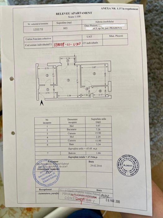 Apartament cu 2 camere foarte frumos