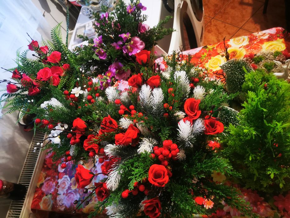 Ornament coș cu flori