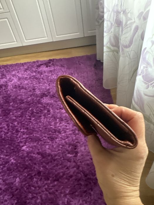 Portofel , Laura Maxim , piele naturala ! Rust