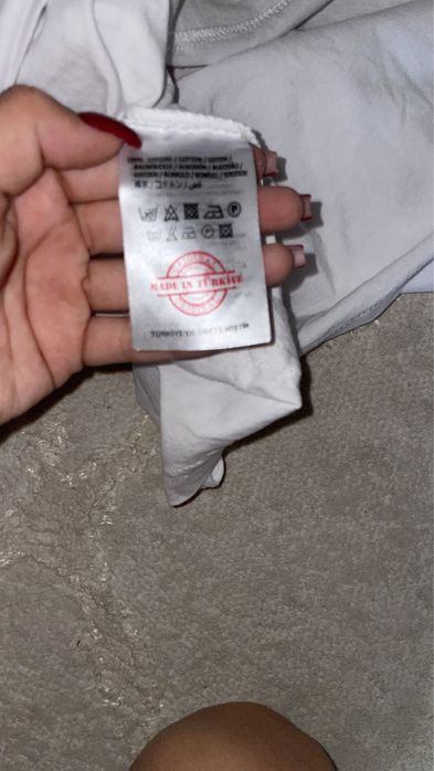 Тениска Barrow бяла с мече