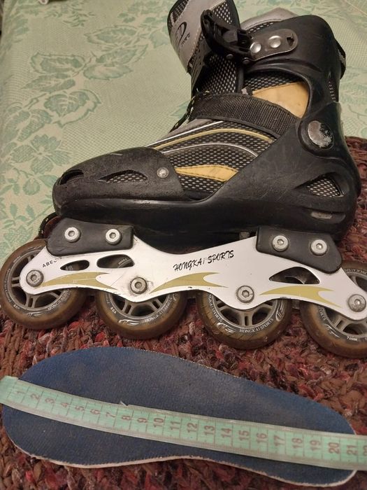 Коньки ролики 21 см по стельке.