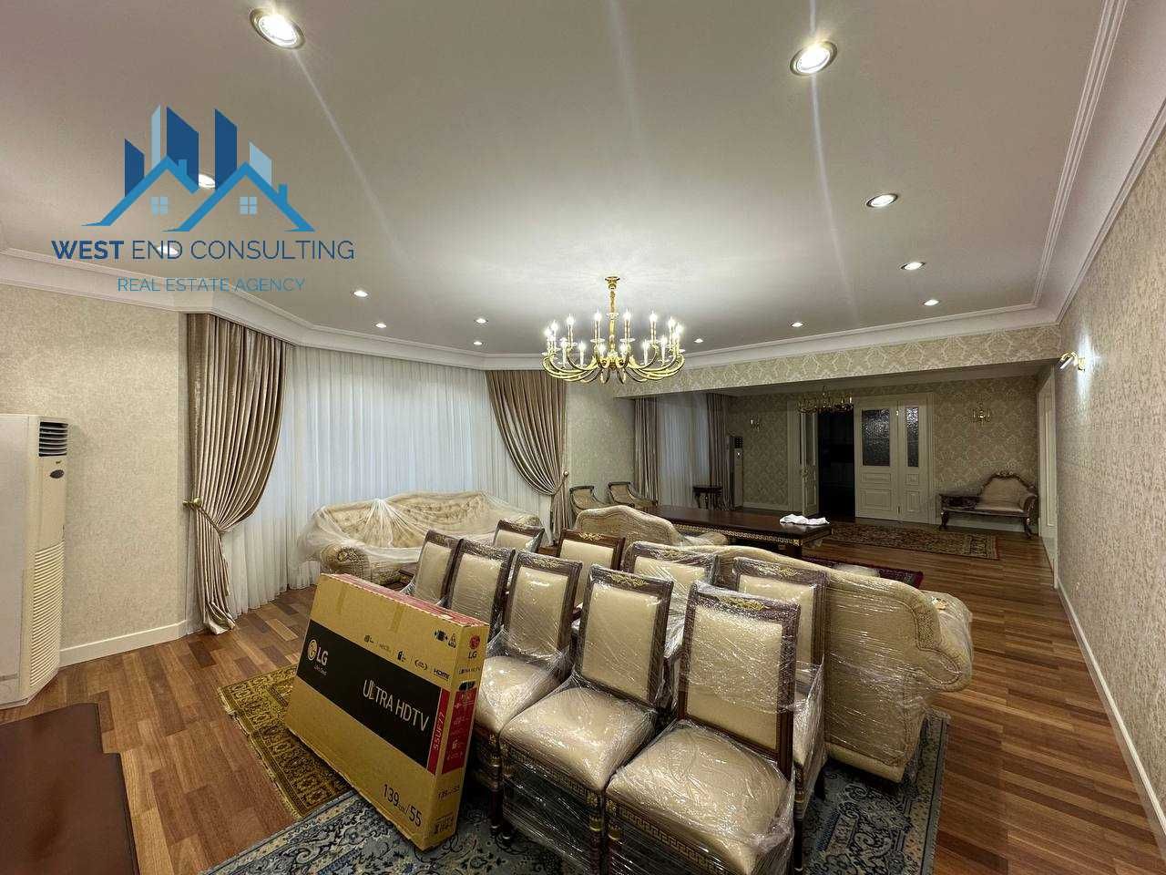 Сдается Новая Квартира | 4 комнат - 300м2 | метро Айбек | For Rent