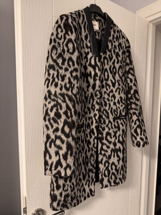 Palton cu insertii de piele