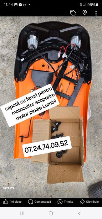 Capotă motocultor motosapa noi