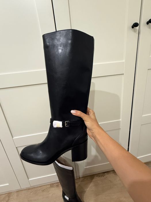 Дамски ботуши с масивен ток Zara 39