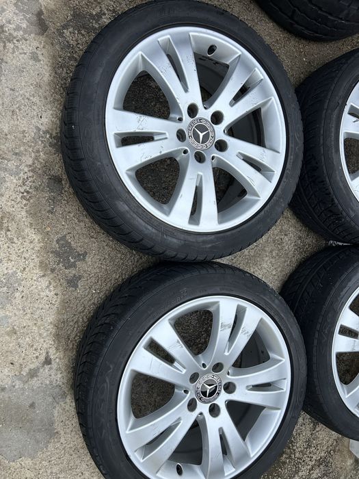 5х112 17 ски оргинални  за mercedes със зимни гуми