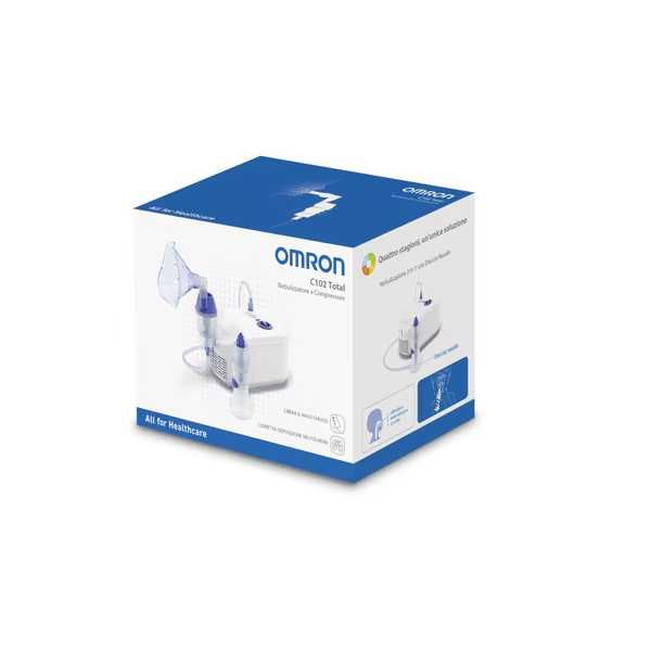 Aparat aerosoli Omron C102 Total, cu compresor si dus nazal