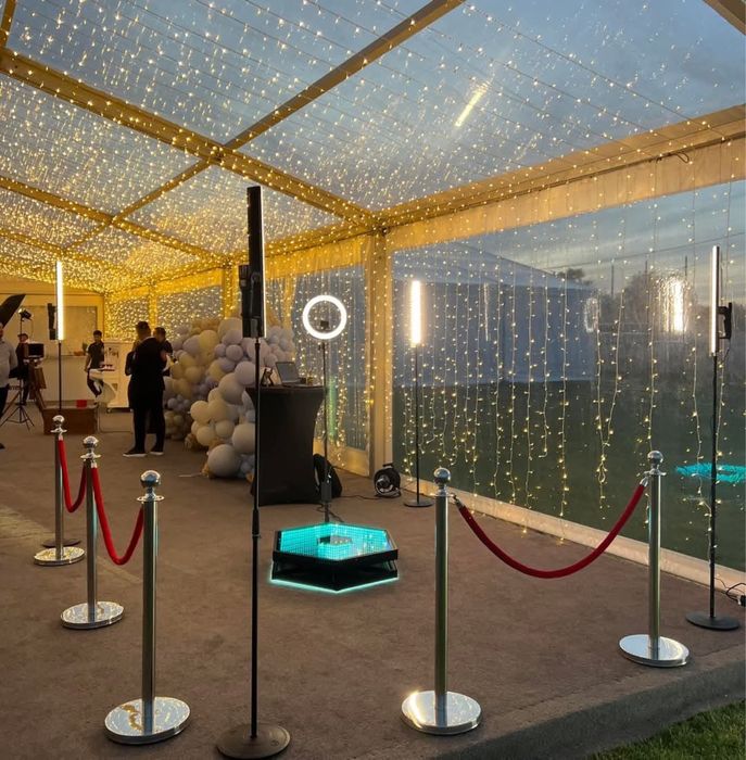 Bar Mobil/Cabina Foto/Soare rotitor/Masina balone cu fumPlatforma 360