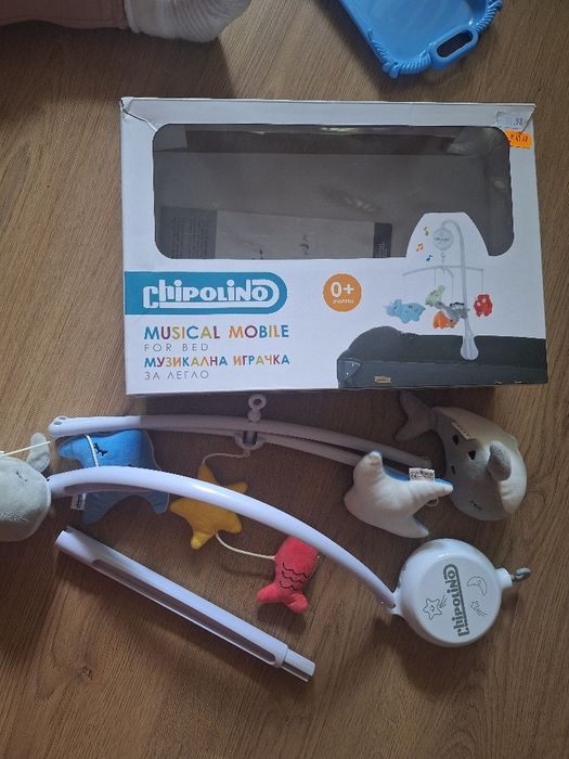 CHIPOLINO Музикална въртележка за легло и кошара МОРСКИ СВЯТ