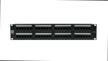 Коммутационная панель Pixietech, 19" 2U, 48 портов, cat.5e