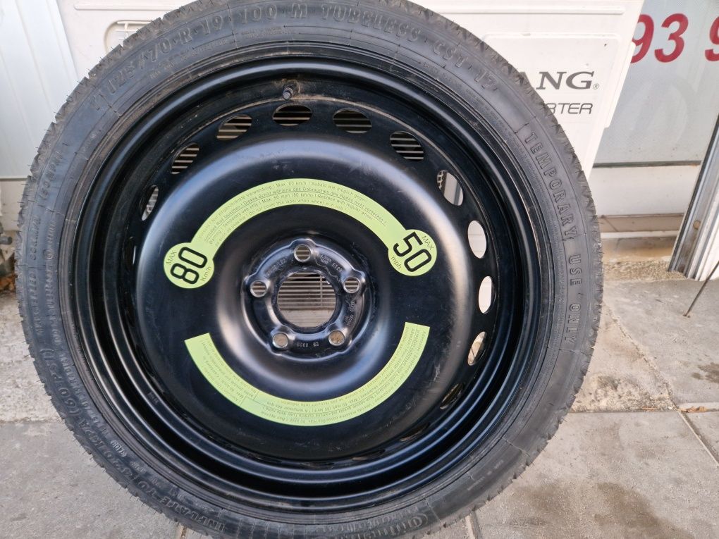 резервна гума с джанта 19 цола патерица