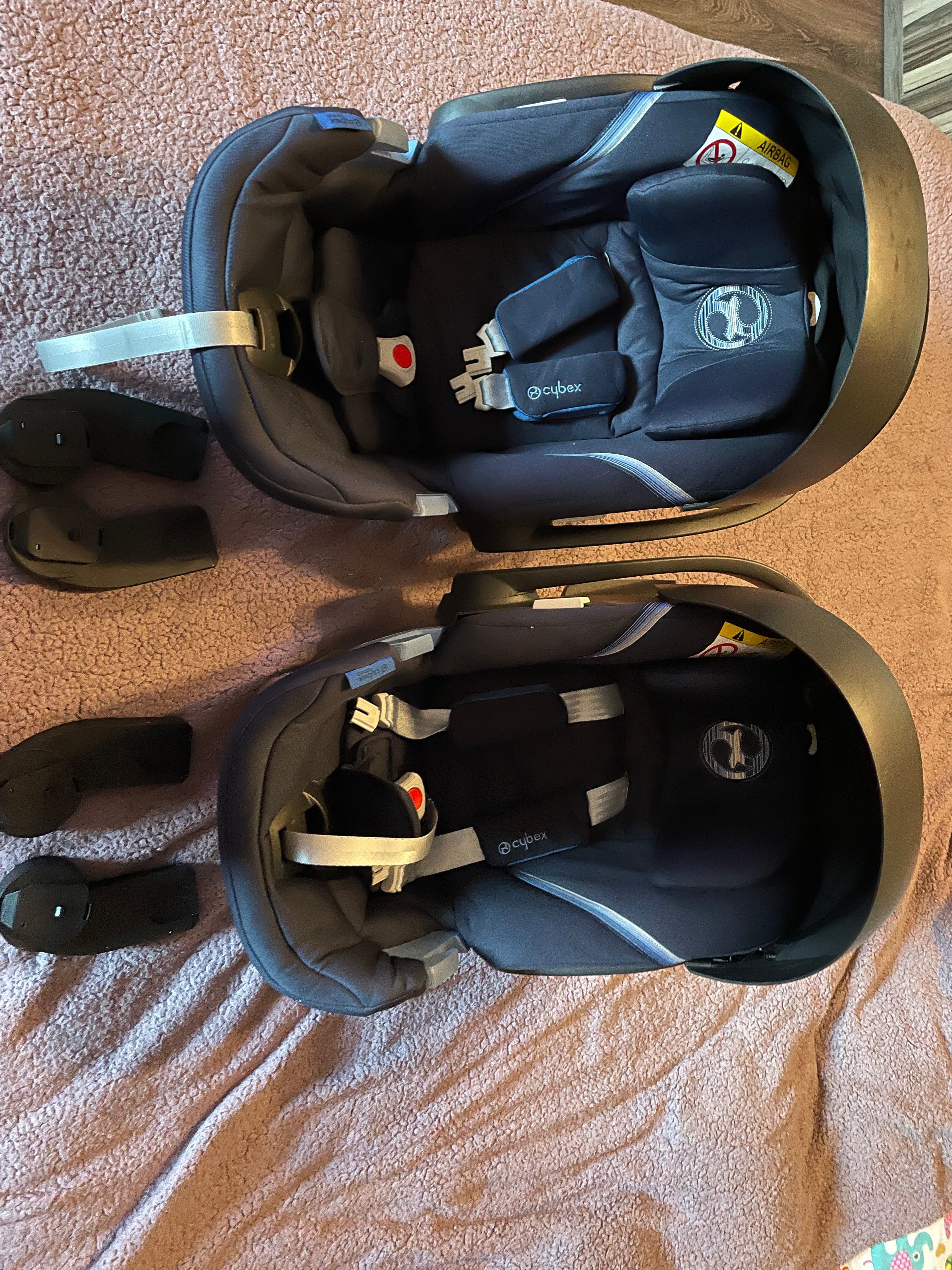 Бебешки седалки за количка и колa Cybex Aton 5 и адаптери за количка