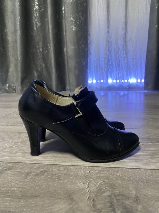 Vand botine de piele negre Floryna