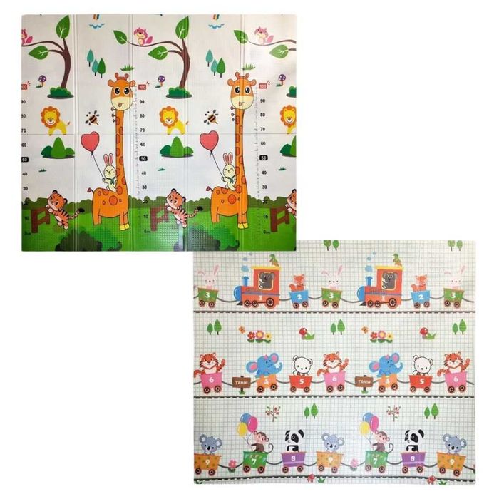 Детско килимче за игра 180x200x1 см + Калъф, Двустранна термо постелка
