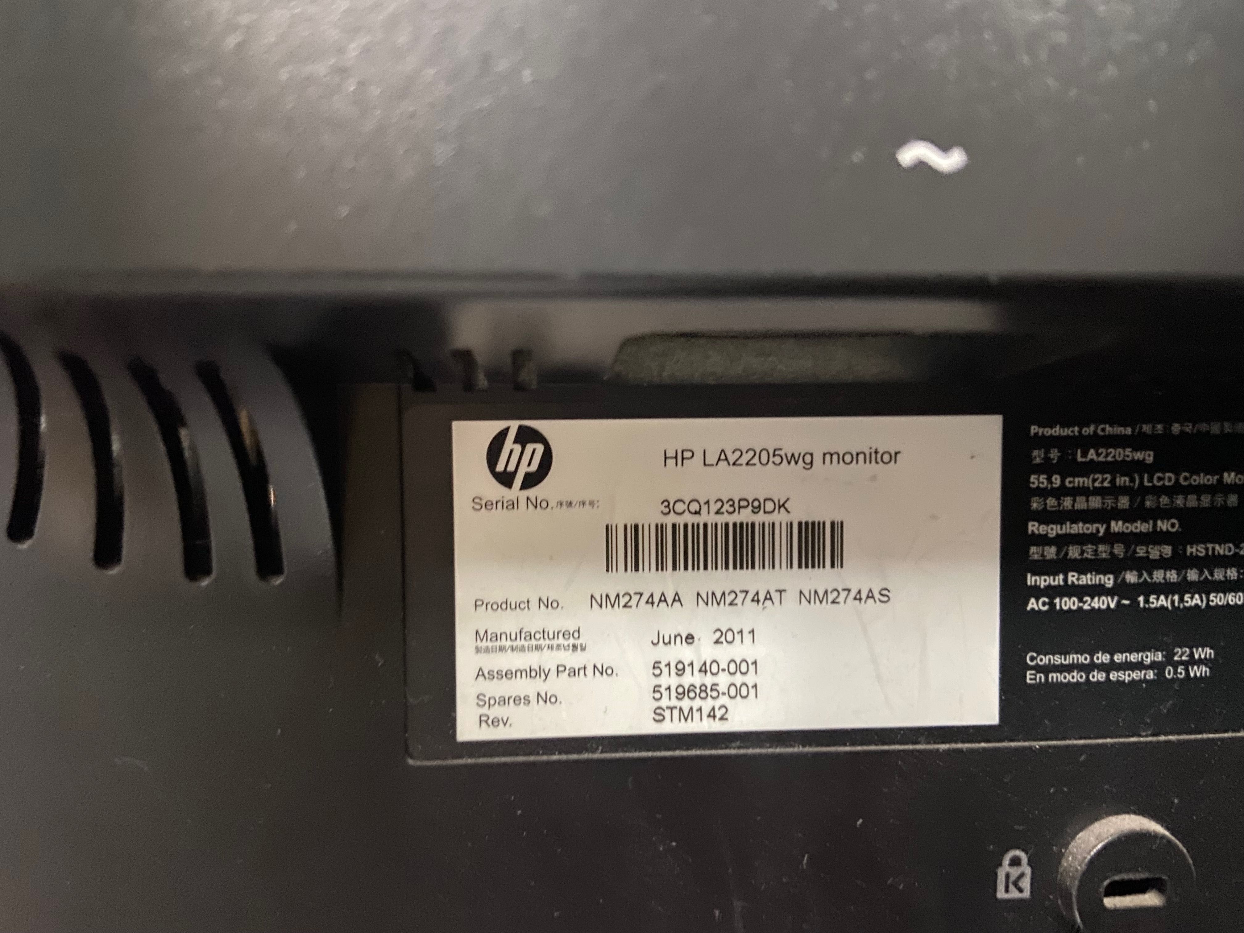 Монитор HP LA2205 wg