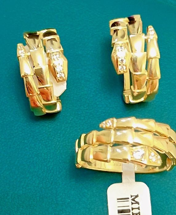 Золотой комплект Италия Bulgari