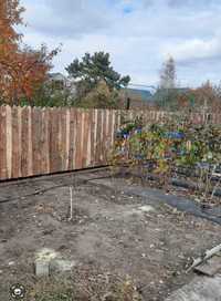 Забор деревянный высота 1.5 метра из горбыля
