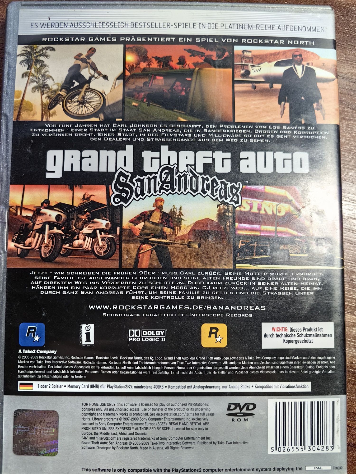 Grand Theft Auto San Andreas joc Playstation 2