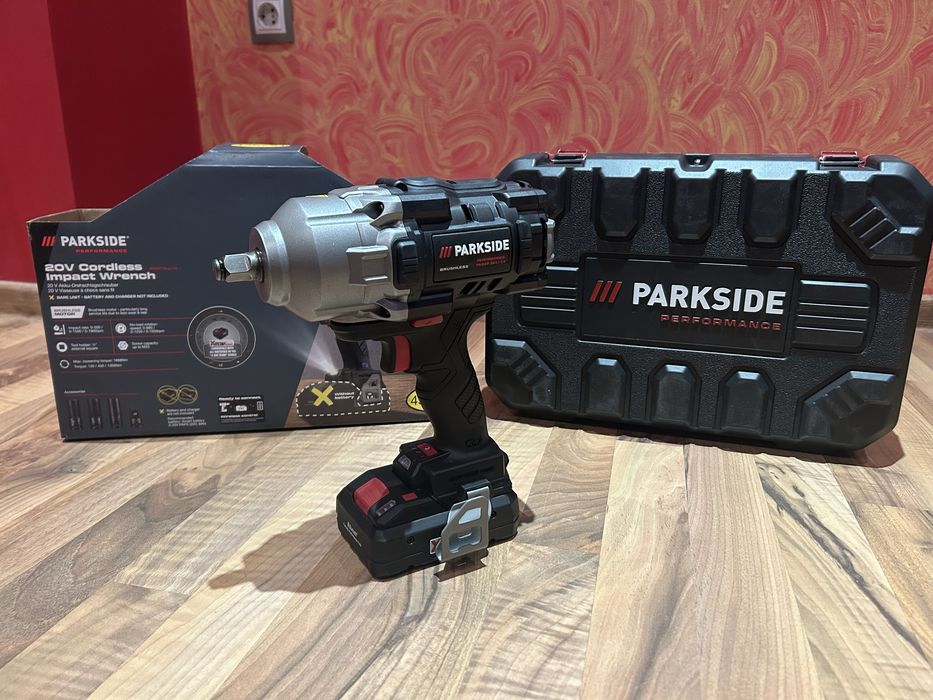 Гайковерт Parkside 1400 нютона с батерия и зарядно
