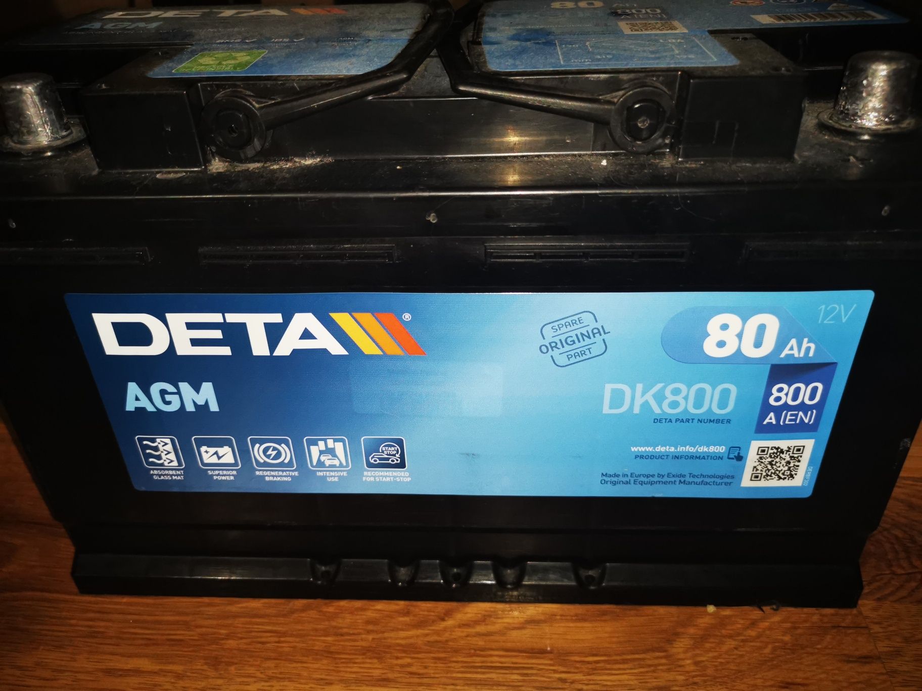 Аккумулятор Deta  DK800 AGM