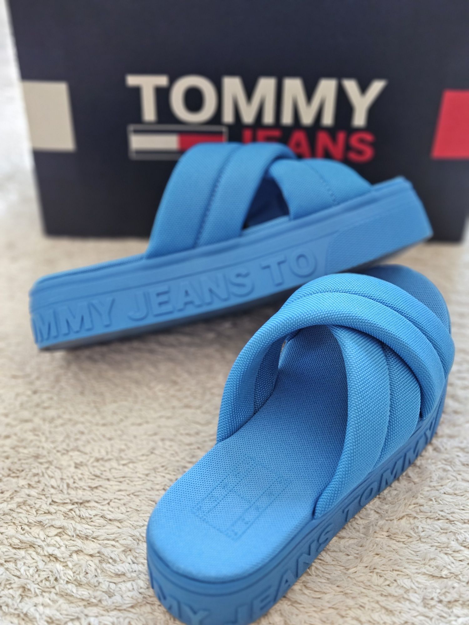 Чехли Tommy Jeans Fltrm син