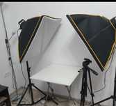 Hakutatz HK-176 Kit 2 Lampi LED 45W Daylight cu Stative si Softboxuri