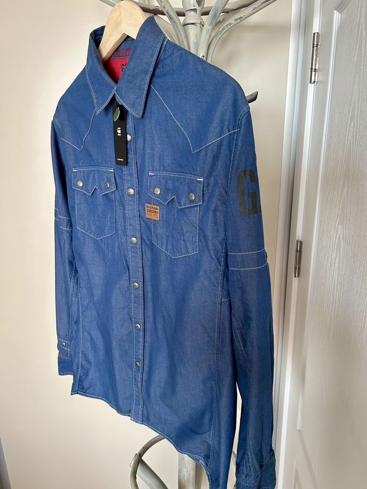 G-Star RAW Нова мъжка дънкена риза XL