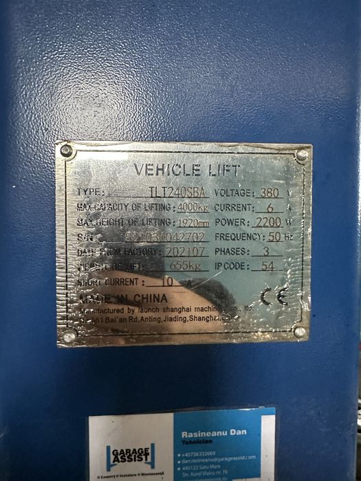 Elvator 2 coloane 4000Kg