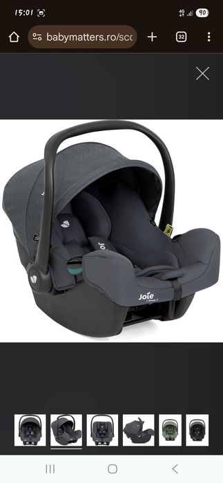 Scoică și baza isofix auto, în stare perfecta de folosire!