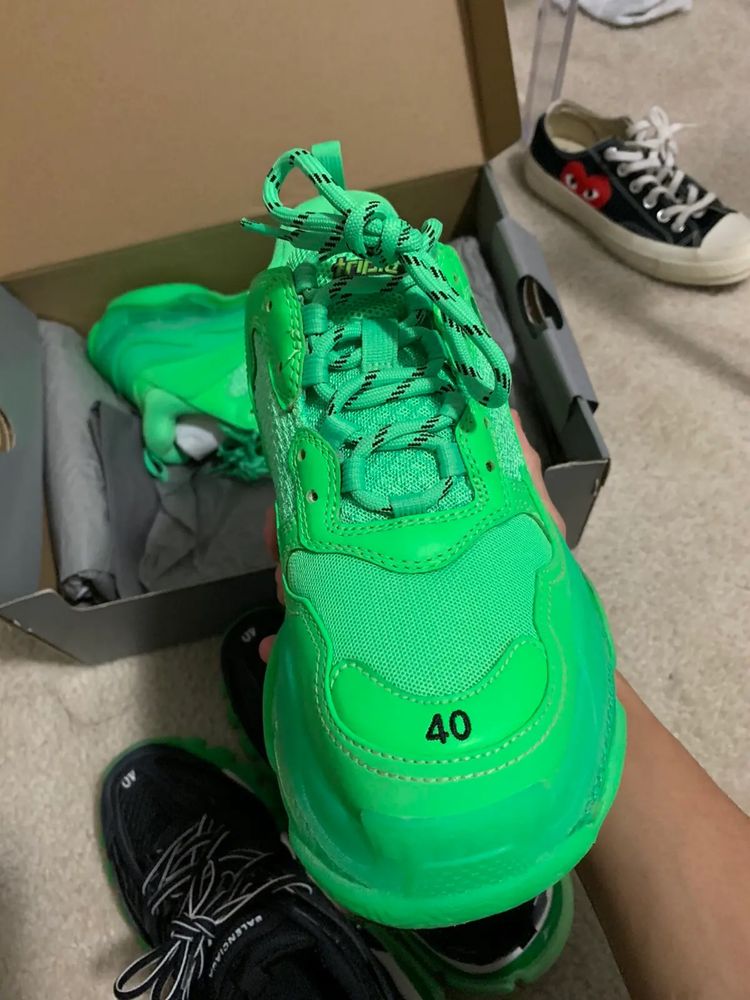 Balenciaga Triple S Neon Green