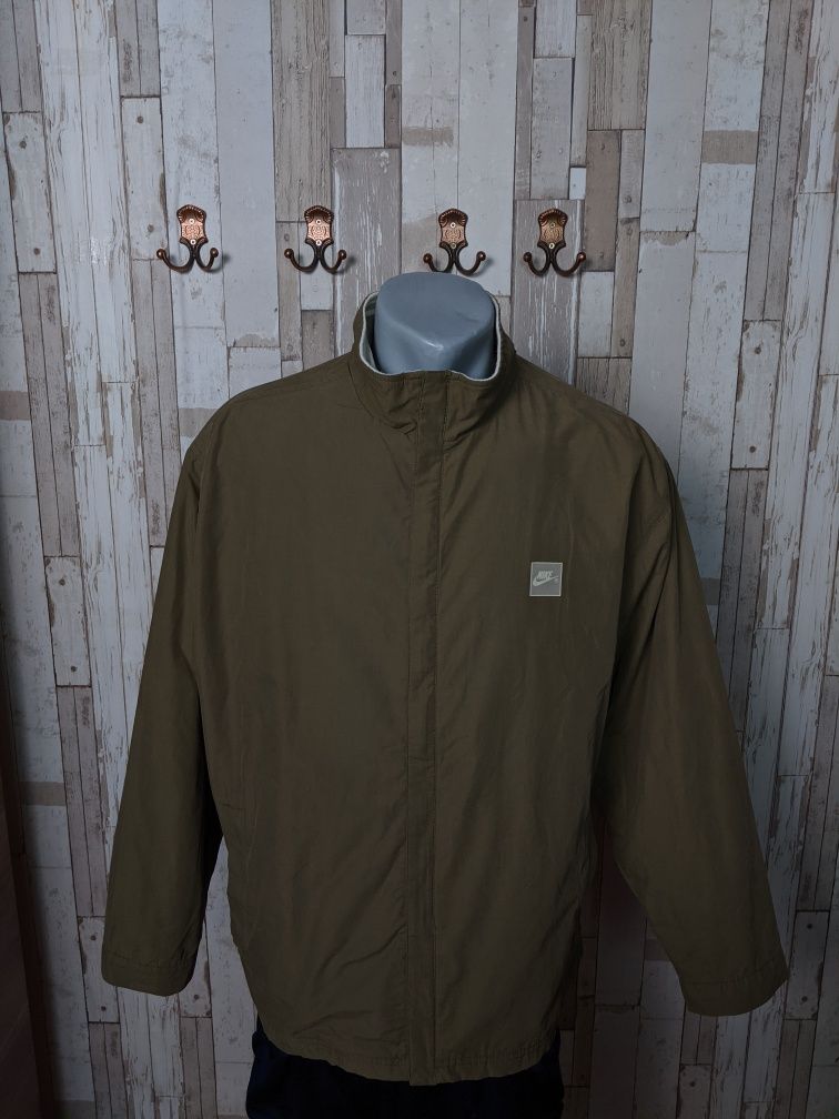 Jacheta geaca jacket casual Nike Vintage maro poliester subțire