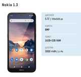 Телефон  Nokia 1.3 черен