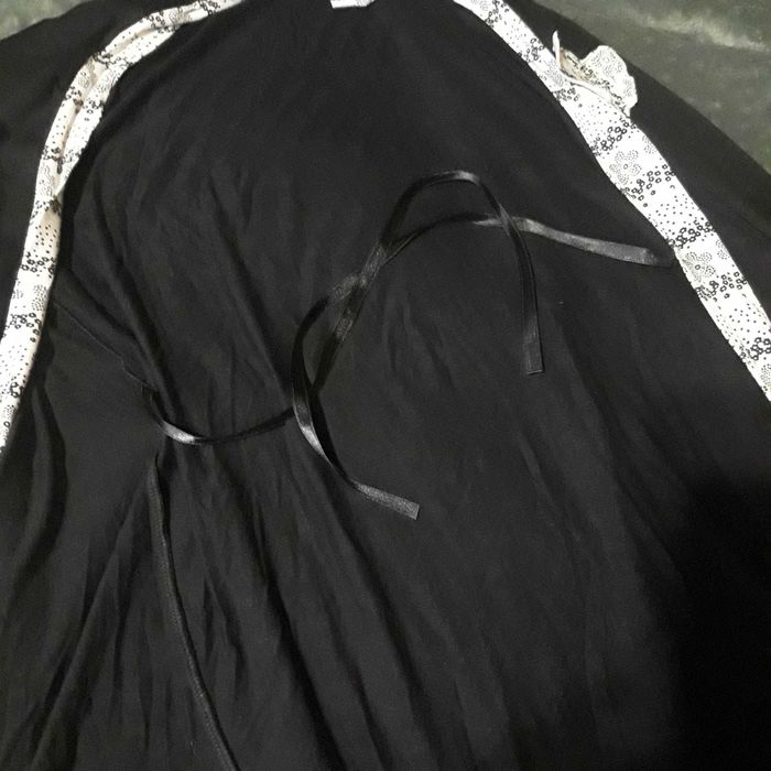 Дамски Халат черно/бял