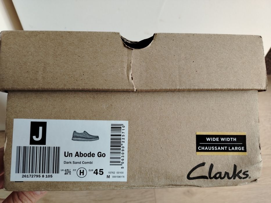 Clarks мокасини 45 номер широки