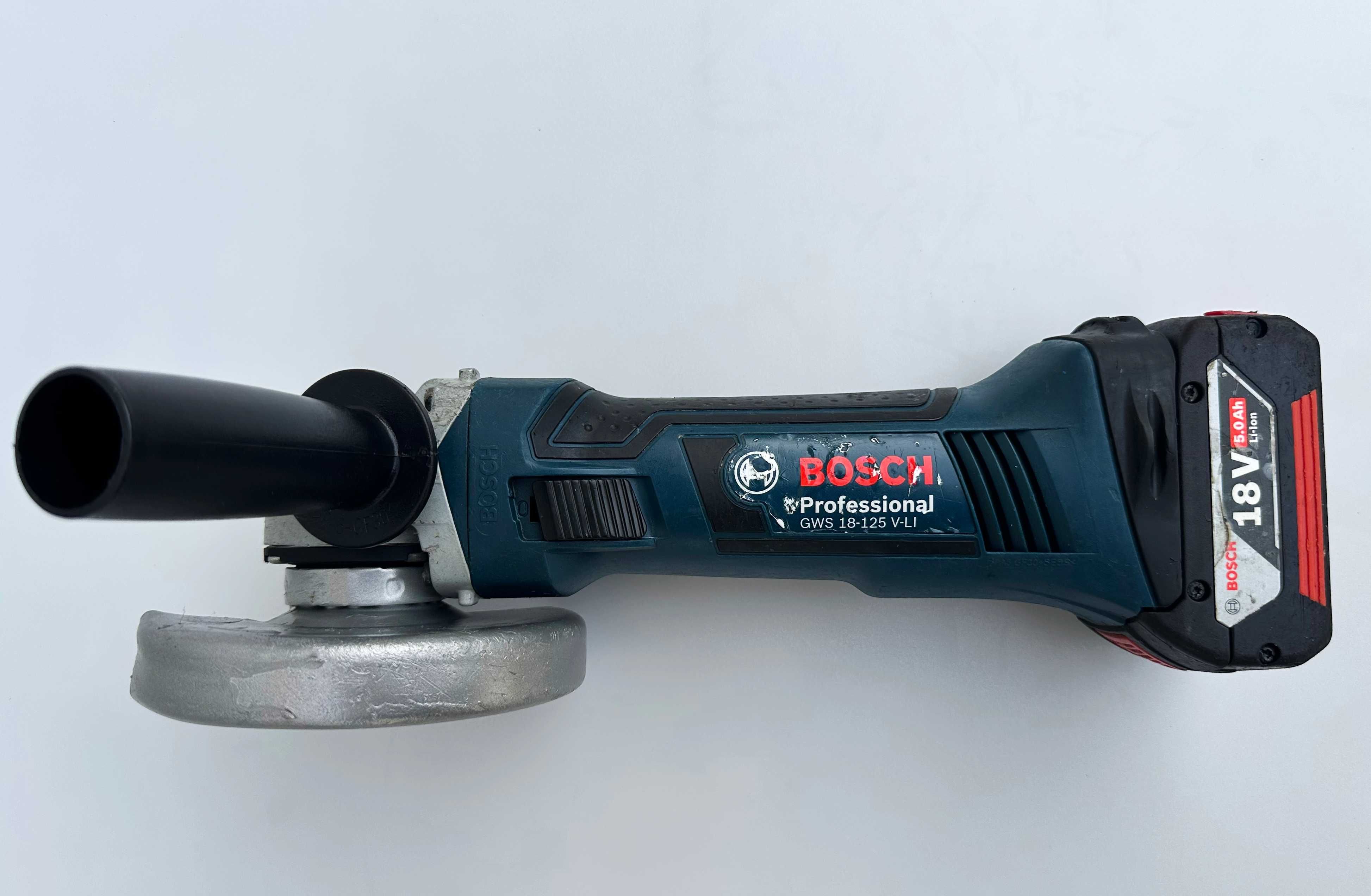 BOSCH GWS 18-125 V-Li - Акумулаторен ъглошлайф 18V 5.0Ah