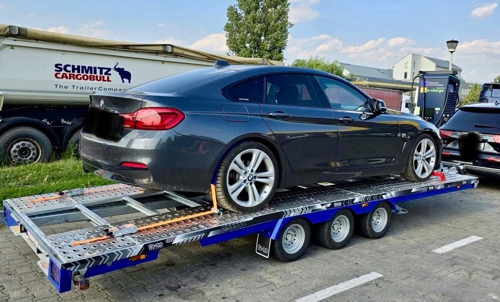 Platformă auto (remorca) Noua 5 M 2025/08 / 3500KG 3 AXE full Led