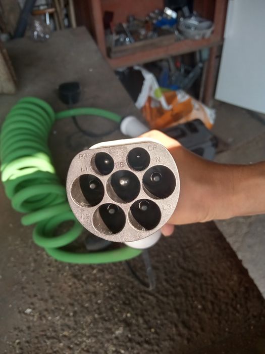 Кабел за зареждане на електромобил, 22Kw, трифазен, type 2