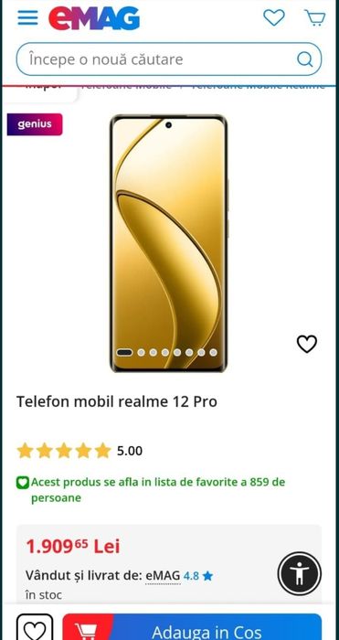 Realme 12 pro 5 G impecabil