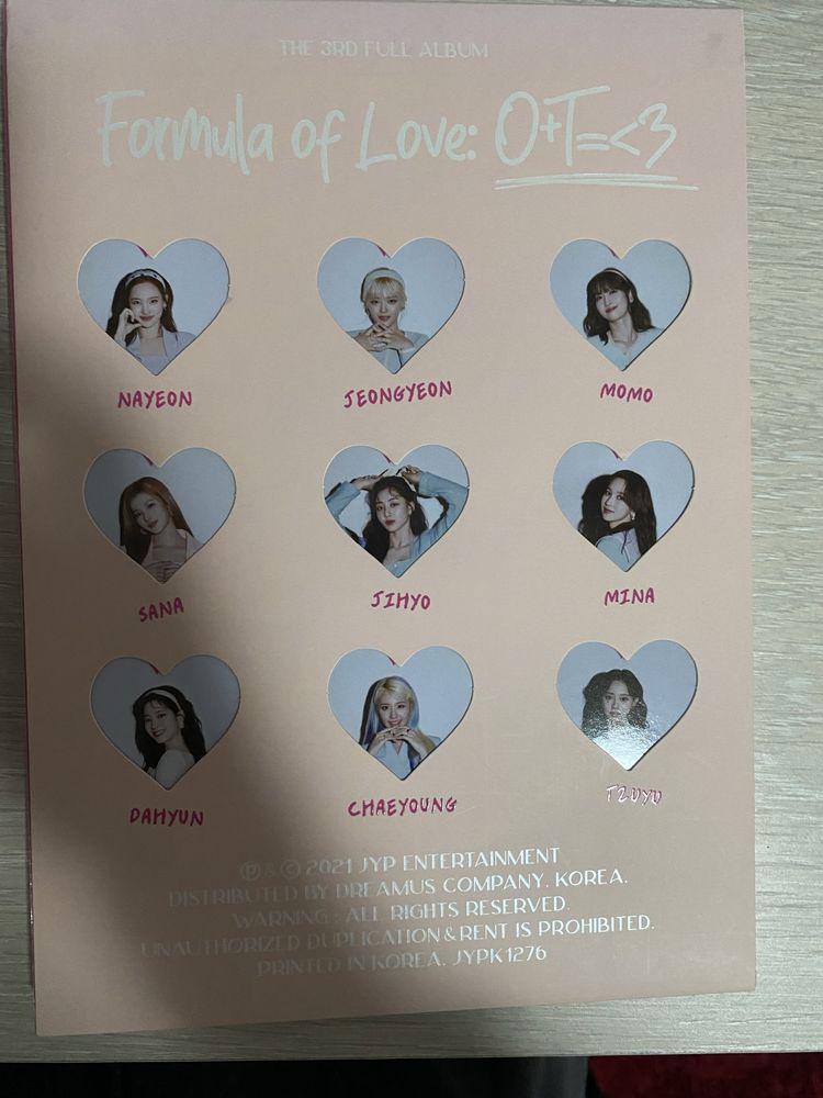 Album twice formula of love