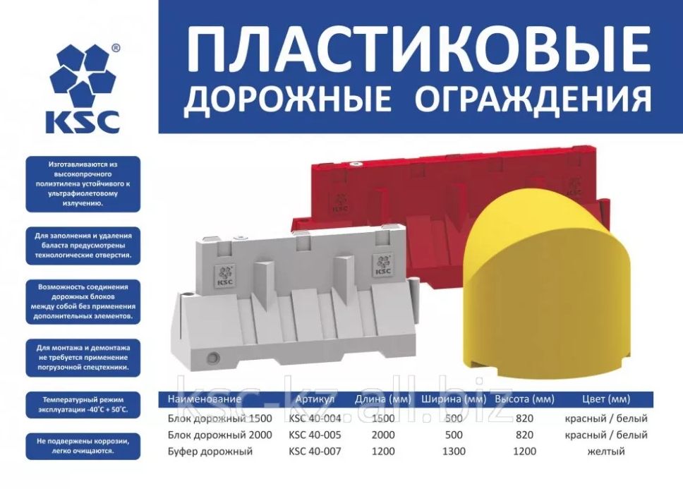 Дорожные блоки, ограждения, Буфер, дорожный блок, ограждение 1,5м