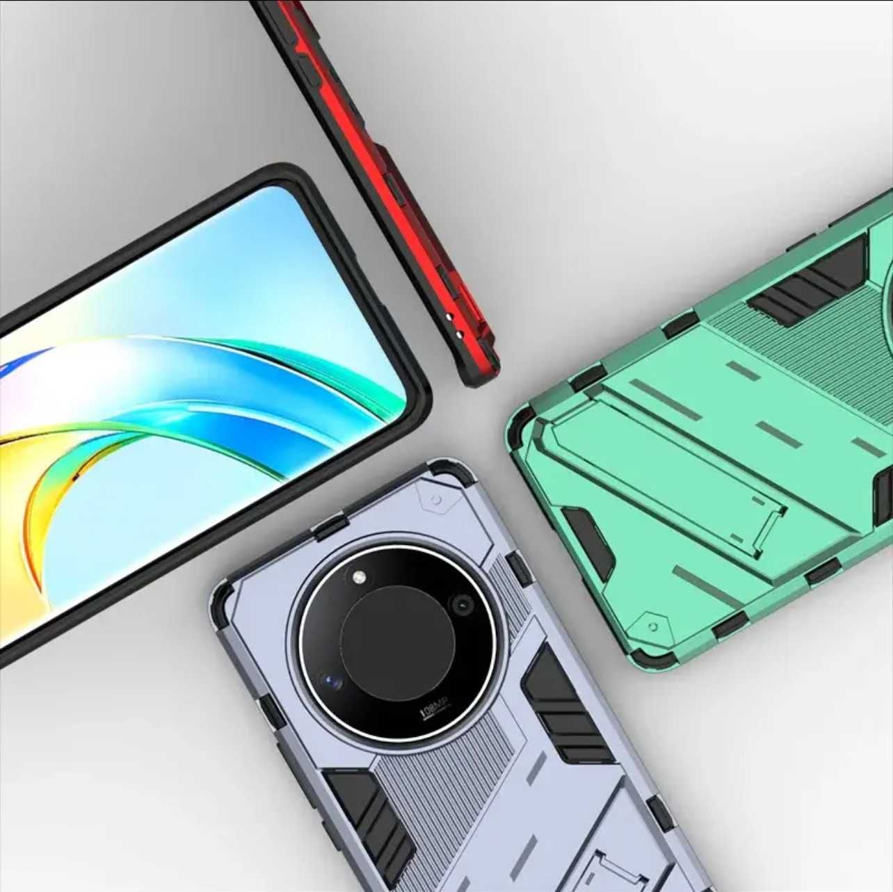 Husa antisoc model HYBRID kickstand pentru Honor Magic 6 Lite