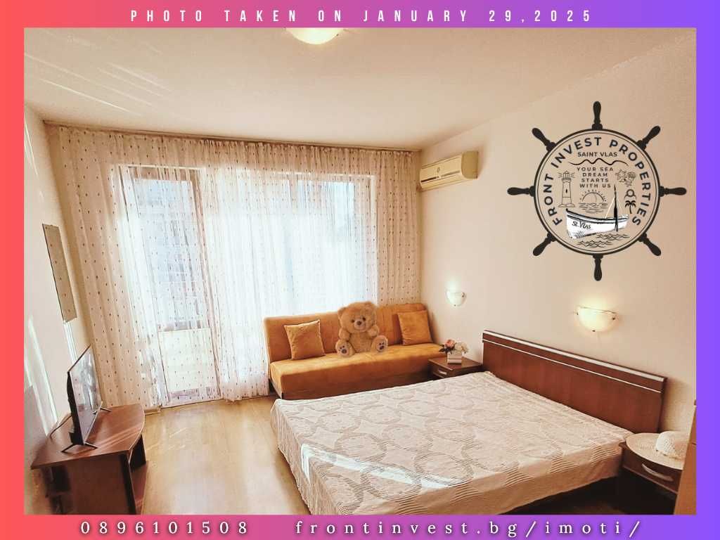 Дава се под наем Едностаен апартамент в Свети Влас - 58 кв.м за 180 € - Снимка #6