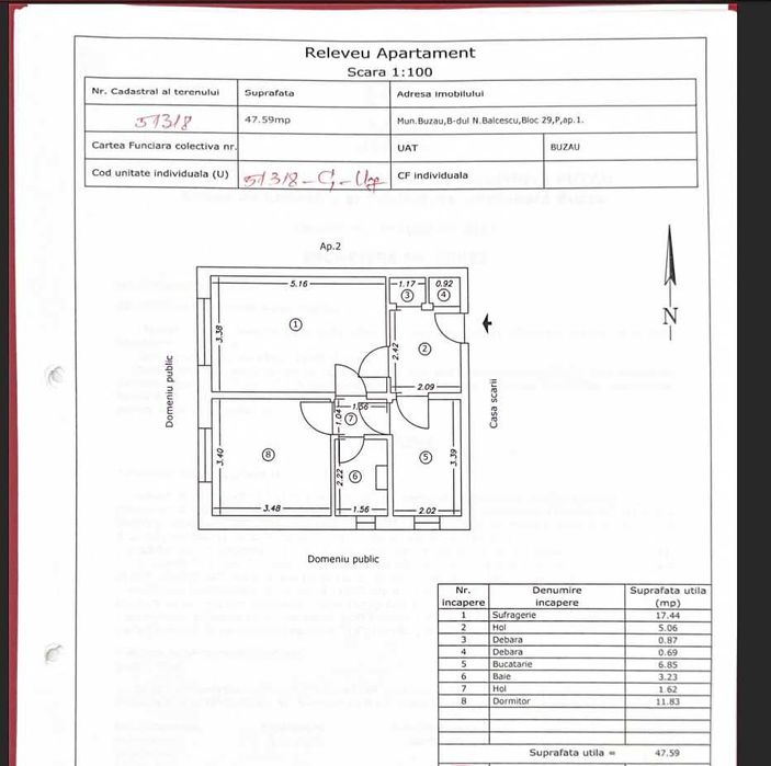 Apartament 2 camere – zona Crang, Bulevardul Nicolae Balcescu