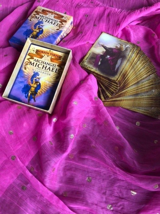 RAR Carti oracol Arhanghelul Mihail lux(AURII) ORIG Doreen Virtue SIG